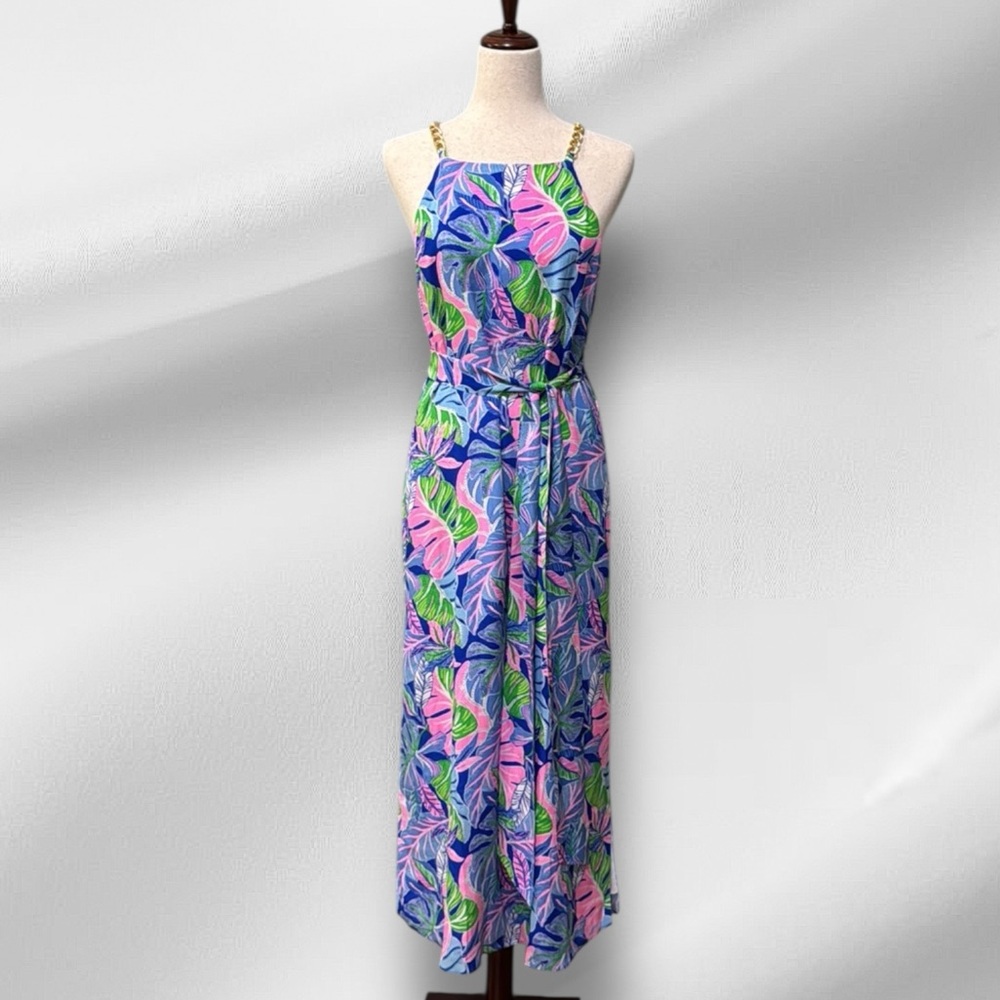 Lilly Pulitzer Joannah Silk Midi Dress - Picture 2 of 13